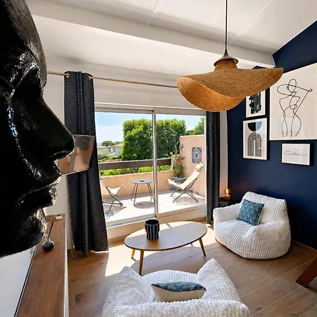 Appartamento Bleu D'azur Vue Accès Privé Parking